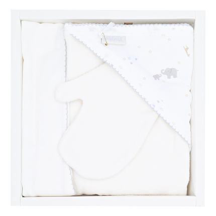 Ecru 3 PC Elephant Towel Set
