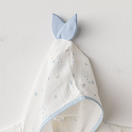 White Ocean Muslin Pancho