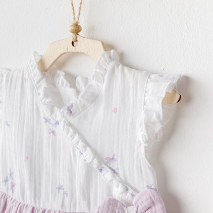 Lilac Magical Butterfly Dress Bloomers Set
