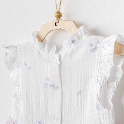 Lilac Magical Butterfly Dress Bloomers Set