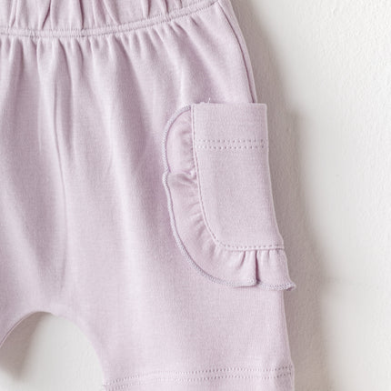 Lilac Butterfly Shorts Set