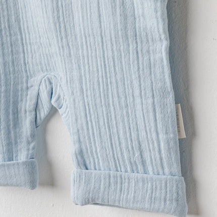 Blue Ocean Muslin Jumpsuit Set