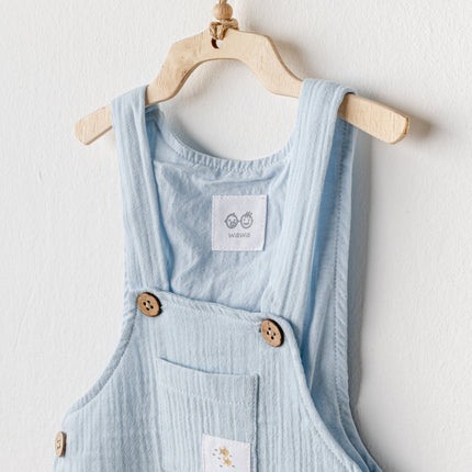 Blue Ocean Muslin Jumpsuit Set