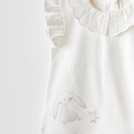 Blue Cuddly Bunny Bear Shorts Set