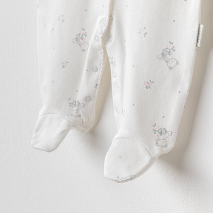 Ecru Cuddly Friend Romper Band Set