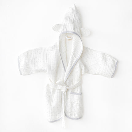 White Wawa Boys Bathrobe
