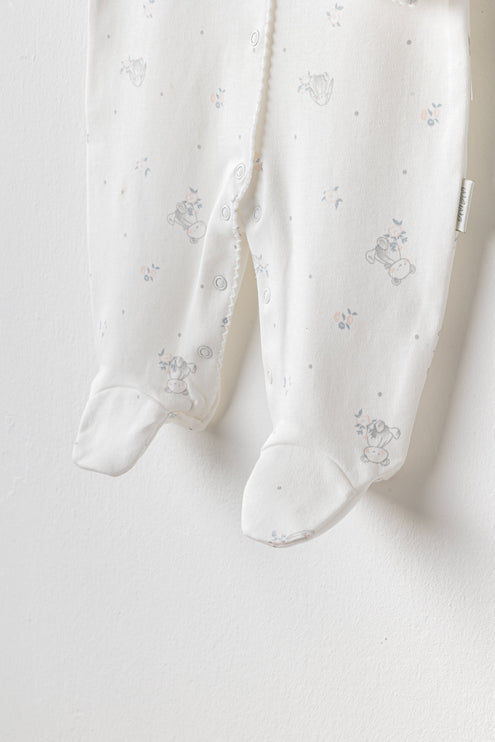 Ecru Cuddly Friend Romper Band Set