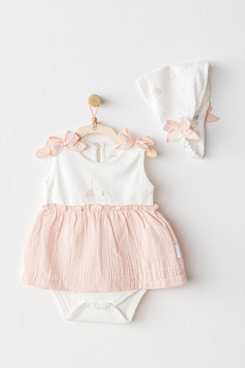 Salmon Family Love Dress Band Set