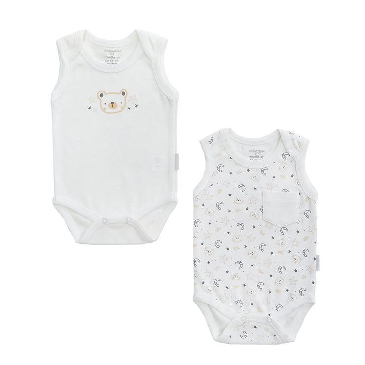 White 2pc LWB Bodysuit Set