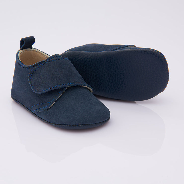 Navy Blue Strap Booties