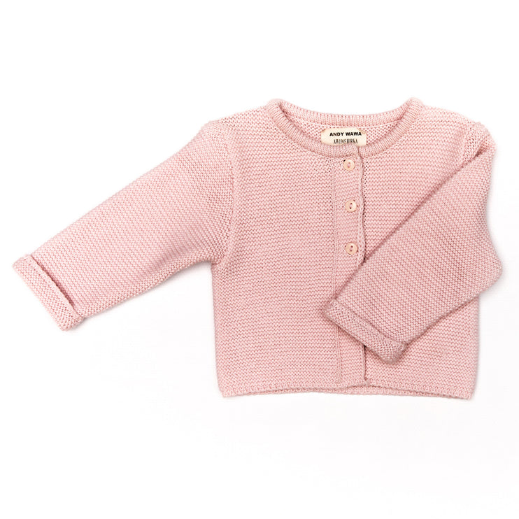 Pink Knitted Cardigan